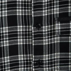 مملوكة مسبقًا Burberry Brit Monochrome Tartan Plaid Long Sleeve Jace Shirt S
