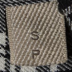 مملوكة مسبقًا Burberry Brit Monochrome Tartan Plaid Long Sleeve Jace Shirt S