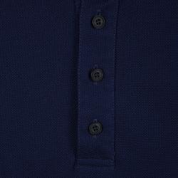 Pre Owned تي شيرت بولو بربري لندن تريكو شمع عسل أزرق كحلي XS