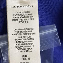 Pre Owned Burberry Brit Bright Lapis Blue Polo T-Shirt XXL