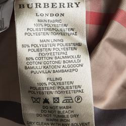 Pre Owned Burberry London Beige Long Sleeve Bomber Jacket L