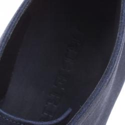 Burberry Navy Blue Suede Bexton Desert Boots Size 42