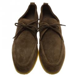 Burberry Prorsum Brown Suede Tobias Loafers Size 43