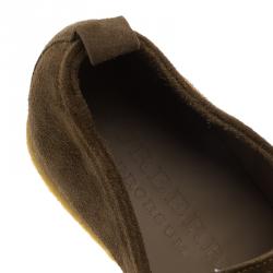 Burberry Prorsum Brown Suede Tobias Loafers Size 43