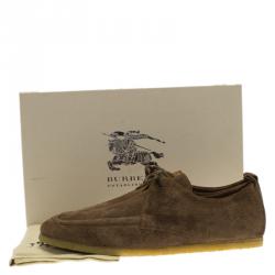 Burberry Prorsum Brown Suede Tobias Loafers Size 43
