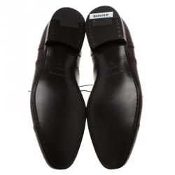 Burberry Brown Brogue Leather Markwell Lace Up Oxfords Size 43