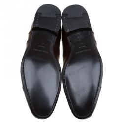 Burberry Brown Brogue Leather Markwell Lace Up Oxfords Size 41