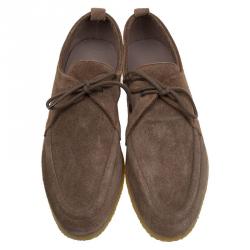 Burberry Brown Suede Tobias Loafers Size 43