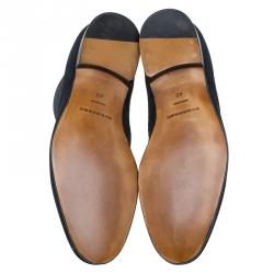 Burberry Navy Blue Suede Bexton Desert Boots Size 40