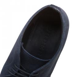 Burberry Navy Blue Suede Bexton Desert Boots Size 40
