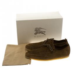 Burberry Prorsum Brown Suede Tobias Loafers Size 45