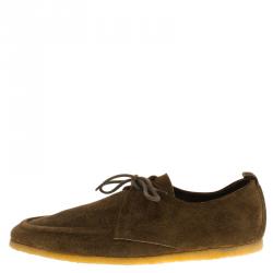Burberry Brown Suede Tobias Loafers Size 44
