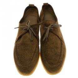 Burberry Brown Suede Tobias Loafers Size 44