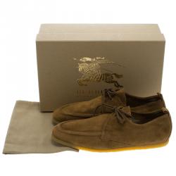 Burberry Brown Suede Tobias Loafers Size 44