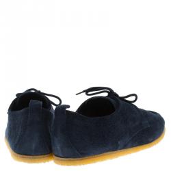 Burberry Prorsum Blue Suede Tobias Loafers Size 46