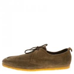 Burberry Prorsum Brown Suede Tobias Loafers Size 43