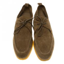 Burberry Prorsum Brown Suede Tobias Loafers Size 43