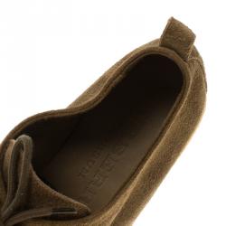 Burberry Prorsum Brown Suede Tobias Loafers Size 43