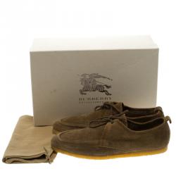 Burberry Prorsum Brown Suede Tobias Loafers Size 43