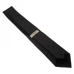 Pre Owned Burberry Grey Novacheck Polka Dot Silk Tie