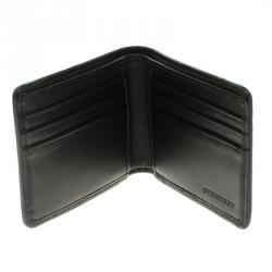 Burberry Dark Grey Smoked Check PVC Bifold Wallet