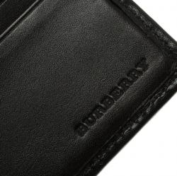 Burberry Dark Grey Smoked Check PVC Bifold Wallet