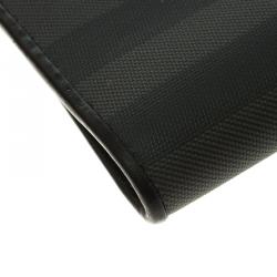 Burberry Dark Grey Smoked Check PVC Bifold Wallet