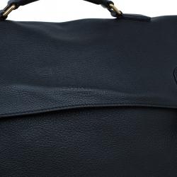 Burberry Black Leather Messenger Bag