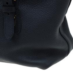 Burberry Black Leather Messenger Bag