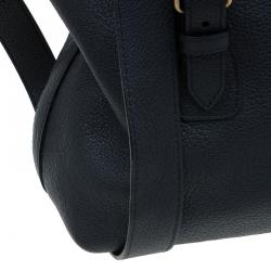 Burberry Black Leather Messenger Bag