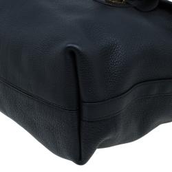 Burberry Black Leather Messenger Bag