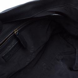 Burberry Black Leather Messenger Bag