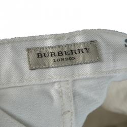 Burberry London White Regular Fit Steadman Jeans L