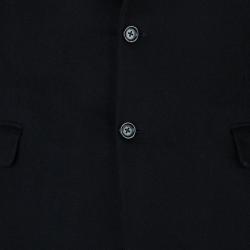 Pre Owned Burberry Men's Black Wool Blazer L