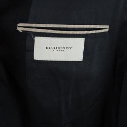 Pre Owned Burberry Men's Black Wool Blazer L