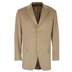 Pre Owned Burberry Men's Beige Wool Blazer EU 54