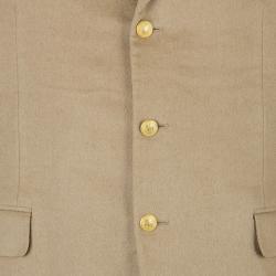 Pre Owned Burberry Men's Beige Wool Blazer EU 54
