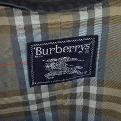 Pre Owned Burberry Prorsum Men's Grey Double-Breasted Trenchcoat S