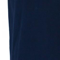 Pre Owned Burberry Men's Navy Blue Polo Shirt L