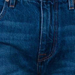مملوكة مسبقًا Burberry Men's Blue Distressed Denim Jeans S/M