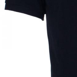 Pre Owned Burberry Men's Black Cotton Polo Shirt M