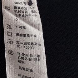 Pre Owned Burberry Men's Black Cotton Polo Shirt M