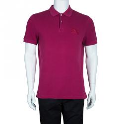 مملوكة مسبقًا Burberry Brit Men's Pink Polo Shirt L