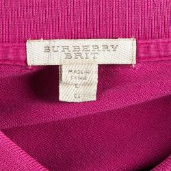 مملوكة مسبقًا Burberry Brit Men's Pink Polo Shirt L