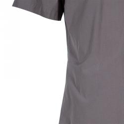 Pre Owned Burberry Brit Men's Grey Short Sleeve Shirt L