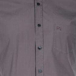 Pre Owned Burberry Brit Men's Grey Short Sleeve Shirt L