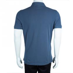 Pre Owned Burberry Brit Men's Blue Polo Shirt L