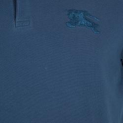 Pre Owned Burberry Brit Men's Blue Polo Shirt L
