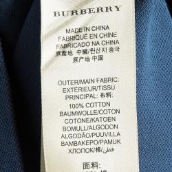 Pre Owned Burberry Brit Men's Blue Polo Shirt L