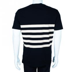 Pre Owned تيشيرت بربري بريت مخطط للرجال XL